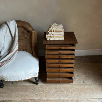 Antique wood collectors drawers