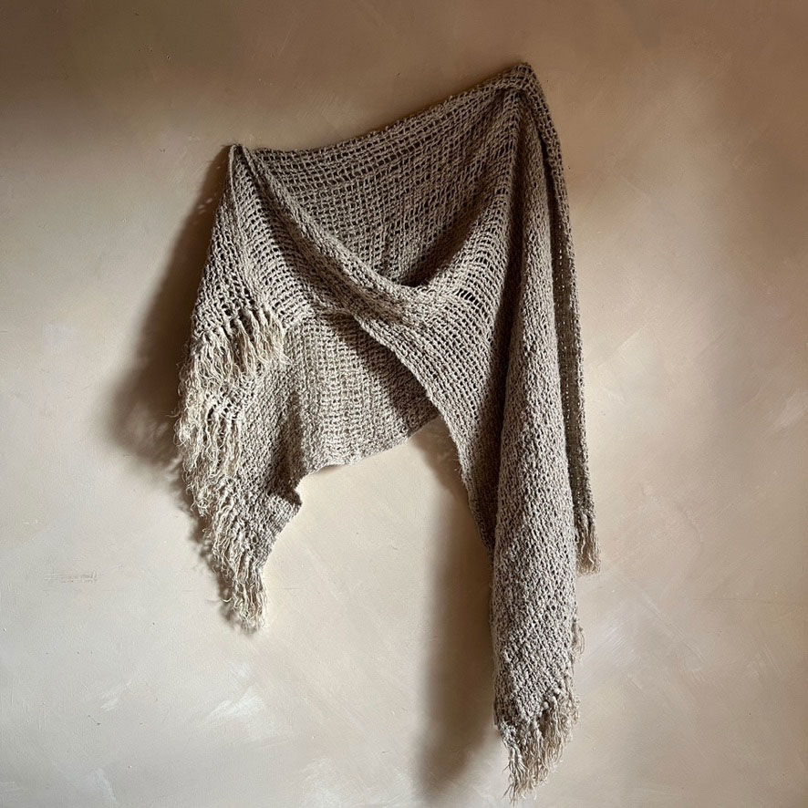 Knitted linen throw 130x170cmKnitted linen throw 130x170cm