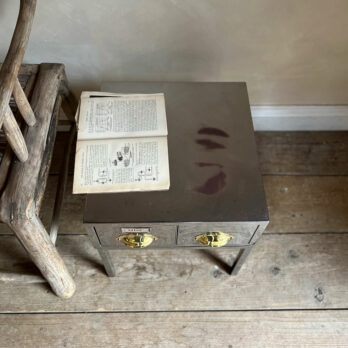 Vintage Polished Metal Sidetable No:2