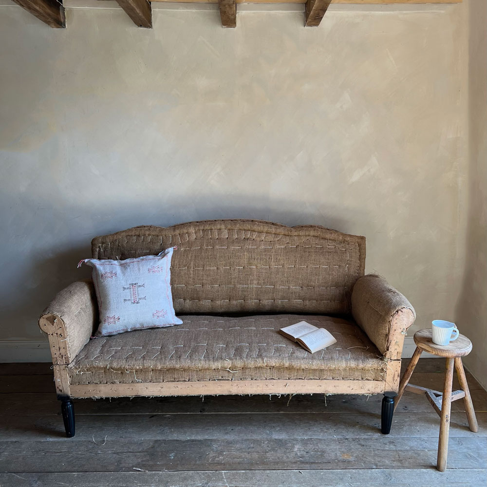 Antique deconstructed sofa Paris