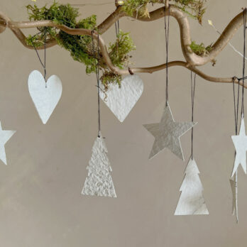 Paper Decorations Set White