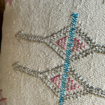 Neutral cactus silk cushion