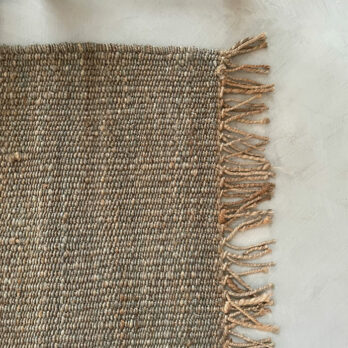 Grey hemp rug 170x240cm