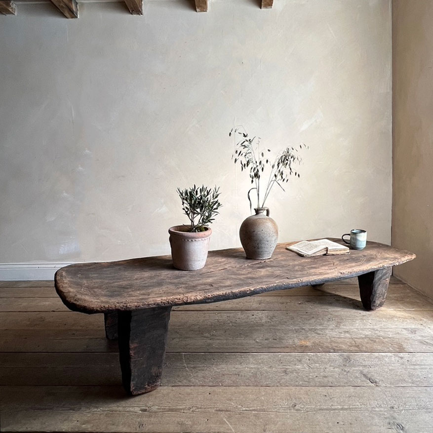 Antique low coffee table Hardwick