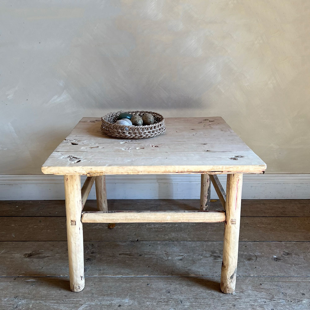 Pale wood square coffee table | Inkpen