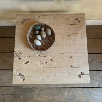 Pale wood square coffee table | Inkpen