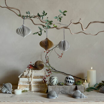 folding Christmas decoration and paper decorations