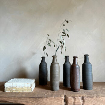 Small unglazed antique cider bottle