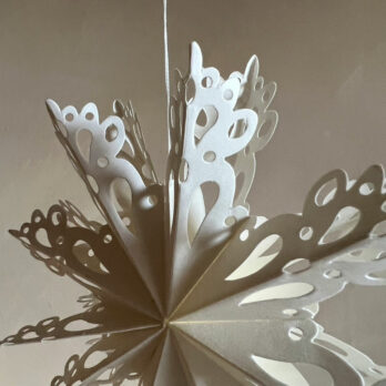 Paper Snowflake Ornament White