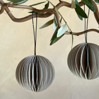 Honeycomb Sphere Paper Ornament Stone