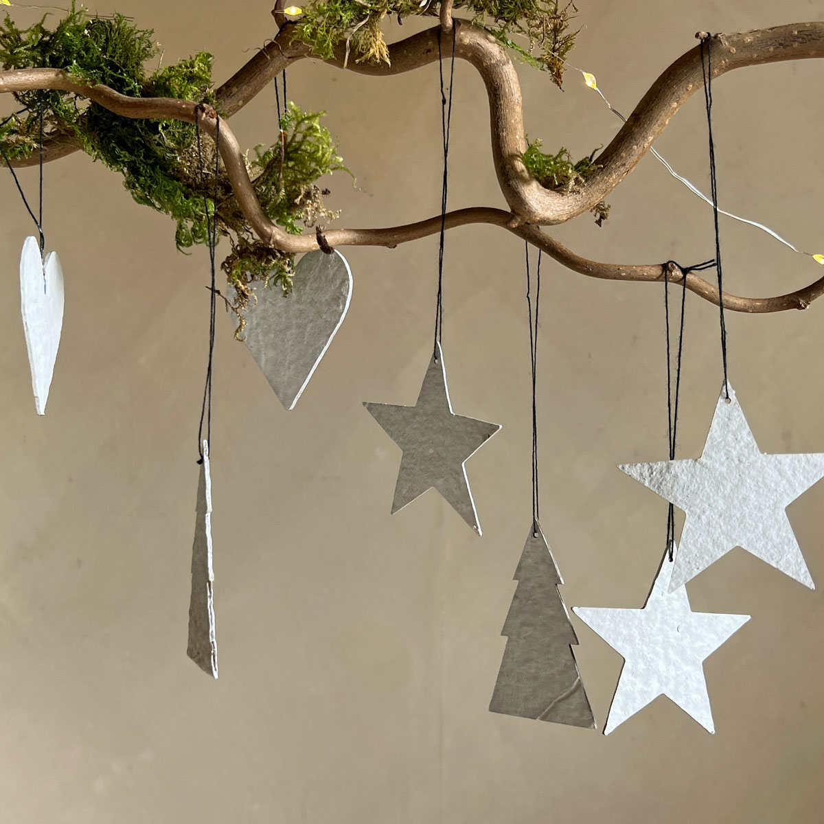 Paper Decorations Set White