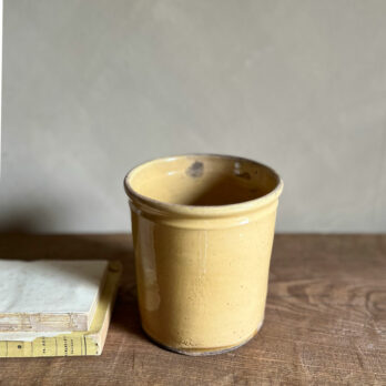 Yellow French preseve pot