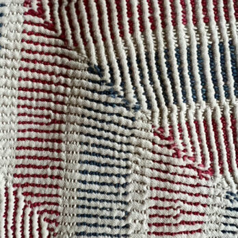 Cream Vintage handstiched Kantha Throw No: 5