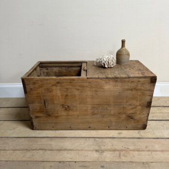 Antique wooden merchants Trunk Ana