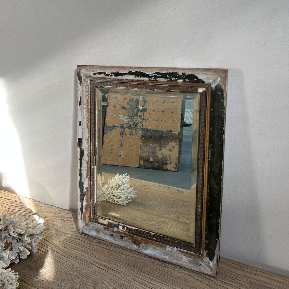 Indian Antique Aged Mirror A