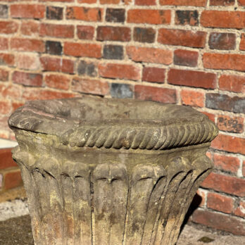 Antique Stone Planter Tulsi