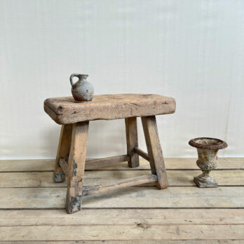 Antique stool side table Astrid