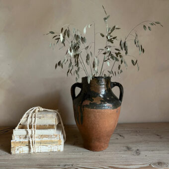 Antique Terracotta Urn Alcaeus