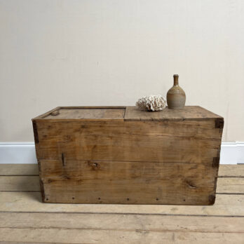 Antique wooden merchants Trunk Ana