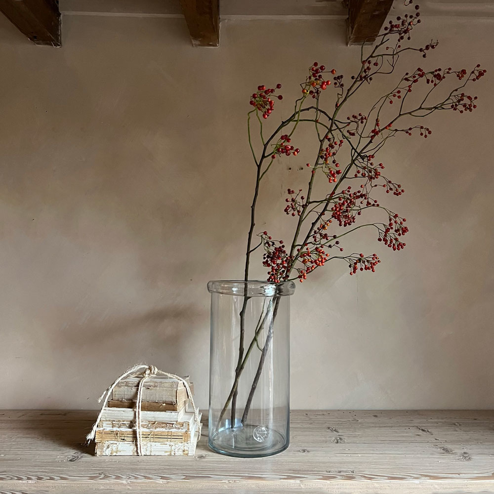 Glass hurricane vase large | Annecy