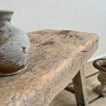 Antique stool side table Astrid