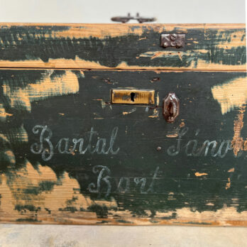 Hungarian vintage green trunk | Amaia