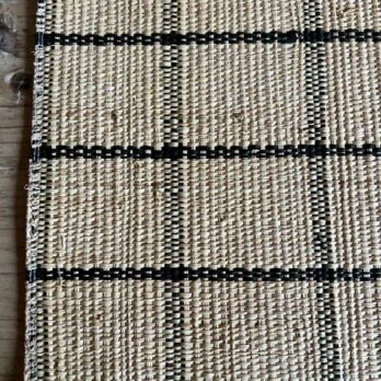 Natural Raffia checked placemat