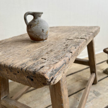 Antique stool side table Clara