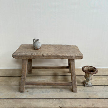 Antique stool side table Clara