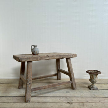 Antique stool side table Clara