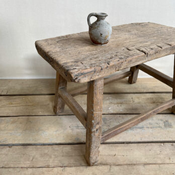 Antique stool side table Clara