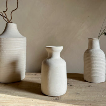 Stoneware Neutral vase | D
