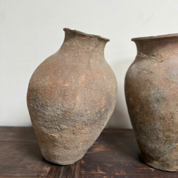 Pair of asymetric antique urns Emilia
