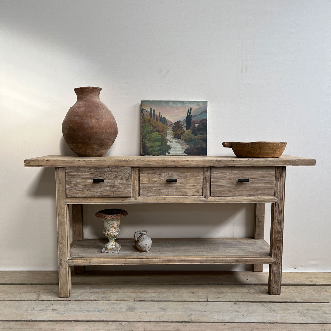 Rustic reclaimed console Evalina