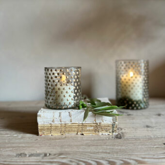 Gold Bobble Tealight Holder Medium