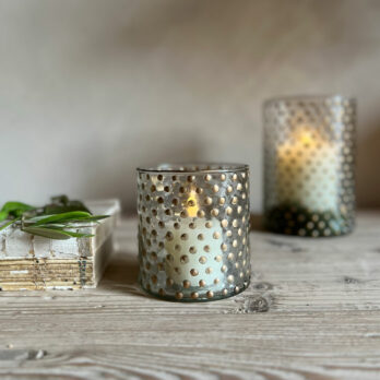 Gold Bobble Tealight Holder Medium