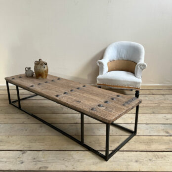 Antique door coffee table bench Hedda