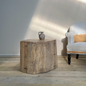 Large tree trunk side table Iris