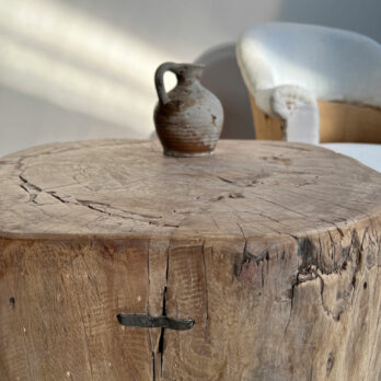 Large tree trunk side table Iris