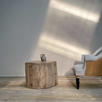 Large tree trunk side table Iris