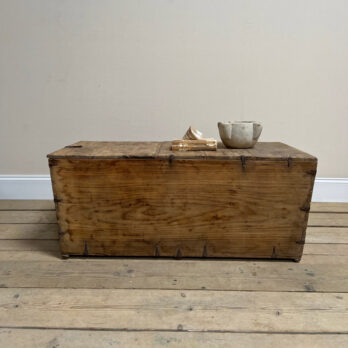 Antique wooden merchants Trunk Isabella