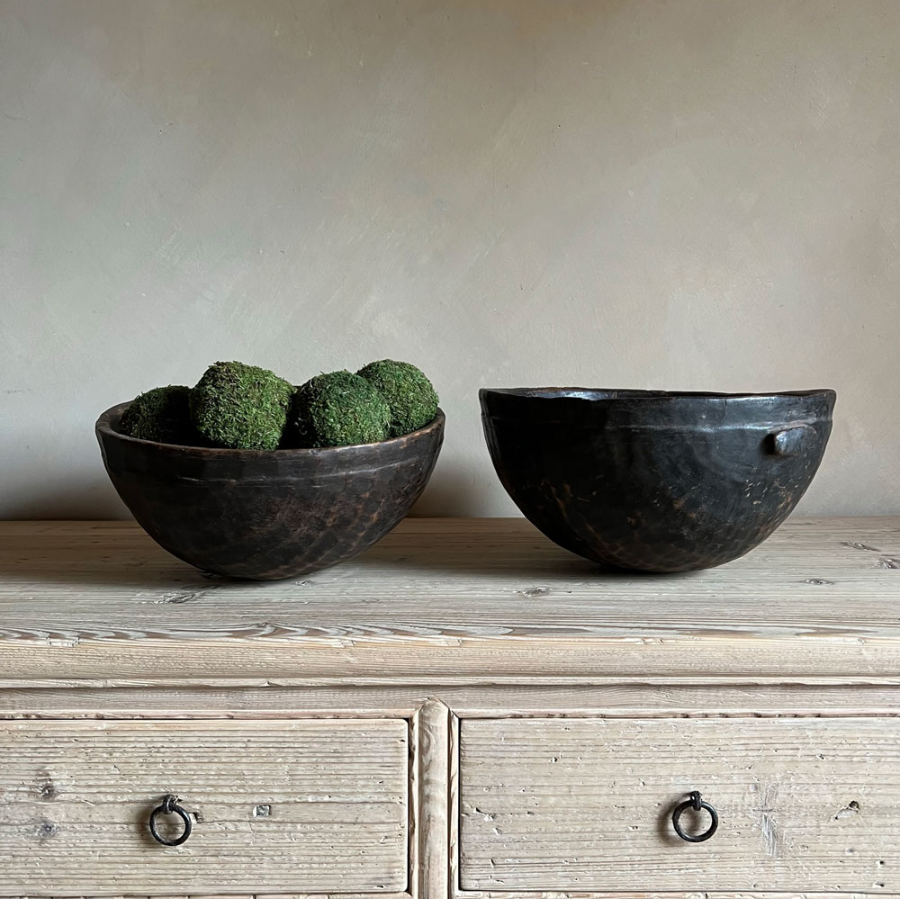 Antique African Round Bowl Large