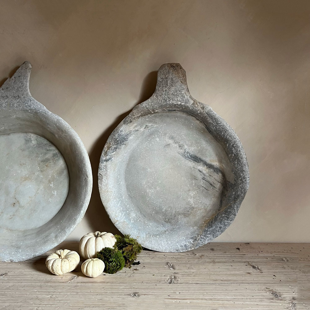 Large marble antique plate