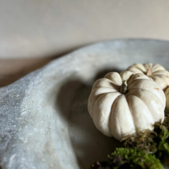 Large marble antique plate