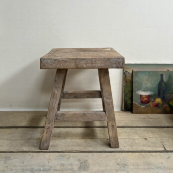 Antique stool side table Marcie