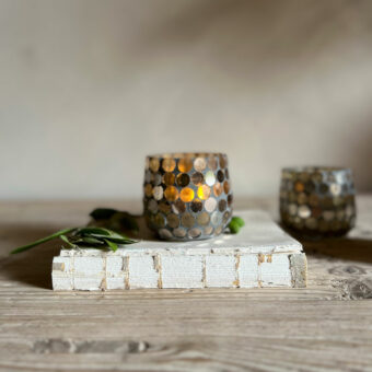 Mini Mosaic Mirror Tealight Holder