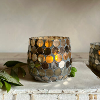 Mini Mosaic Mirror Tealight Holder