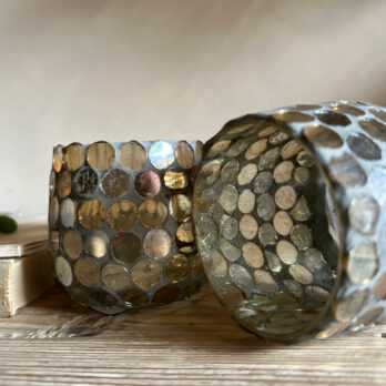 Mini Mosaic Mirror Tealight Holder