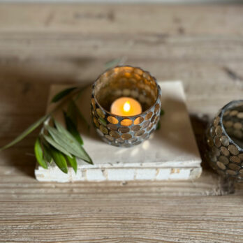 Mini Mosaic Mirror Tealight Holder