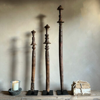 African antique ceremony sticks (set of 3) Neliah